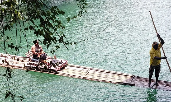 Bamboo Rafting, Frenchman Cove, Boston Jerk Centre in Portland