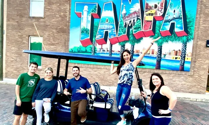 Guided Tampa Sightseeing Tour in a Deluxe Street Legal Golf Cart