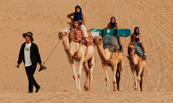 Camel ride, Canyon visit, and tea picnic in the Agadir Desert