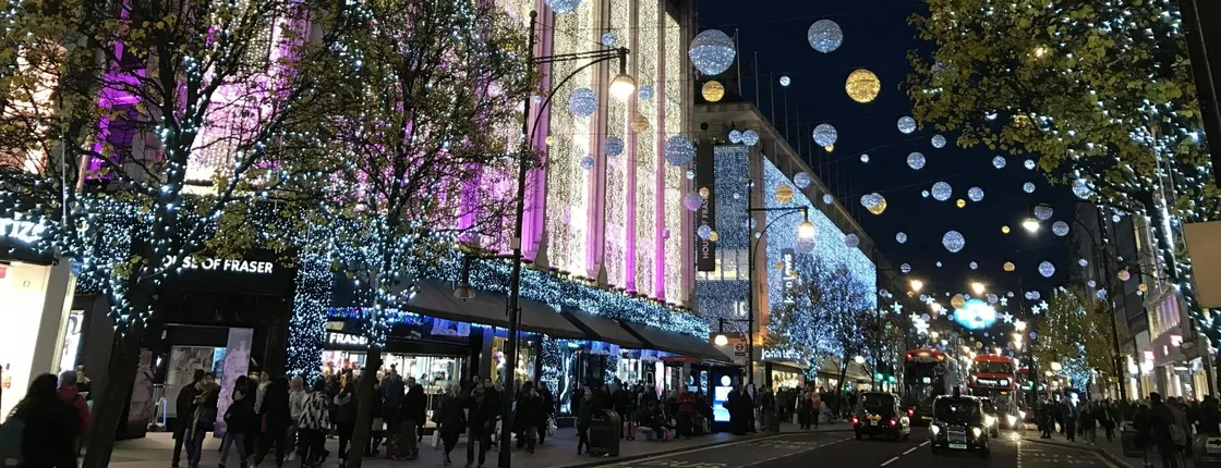 London Christmas Lights Open-Top Bus Tour