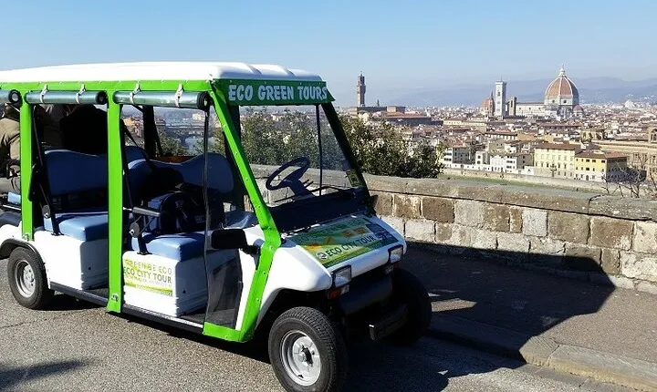 Florence Tour by Eco Car with Panoramic View