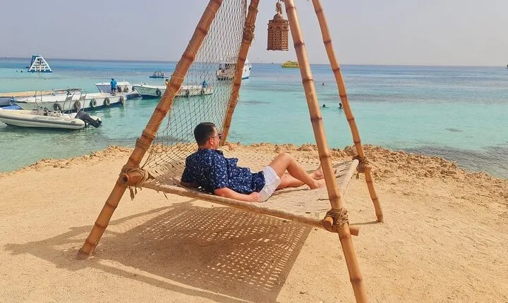 Orange Bay & Hula Hula Islands Luxury Boat Trip from Marsa Alam