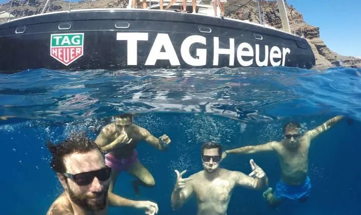 Santorini Adventurous Catamaran Experience with Snorkeling