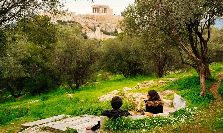 Photo-shoot in sacred Pnyka hill, Athens