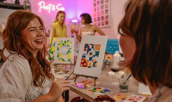Tipsy Painting Class Rome