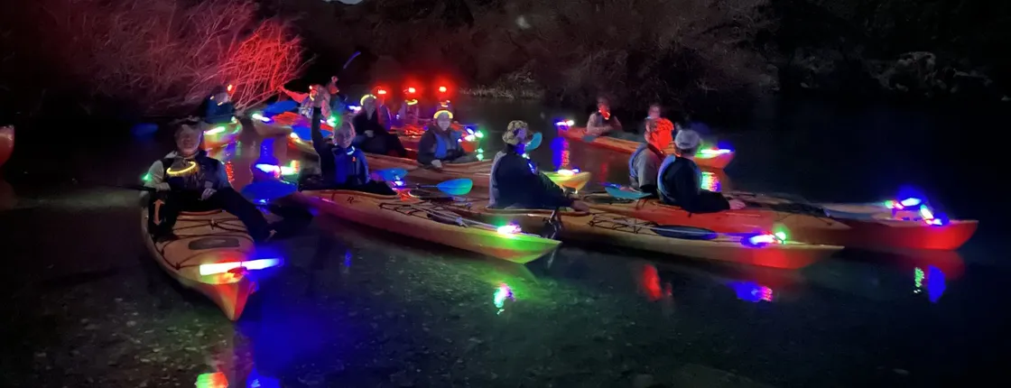Guided moonlight kayak tour from Las Vegas Strip or Willow Beach