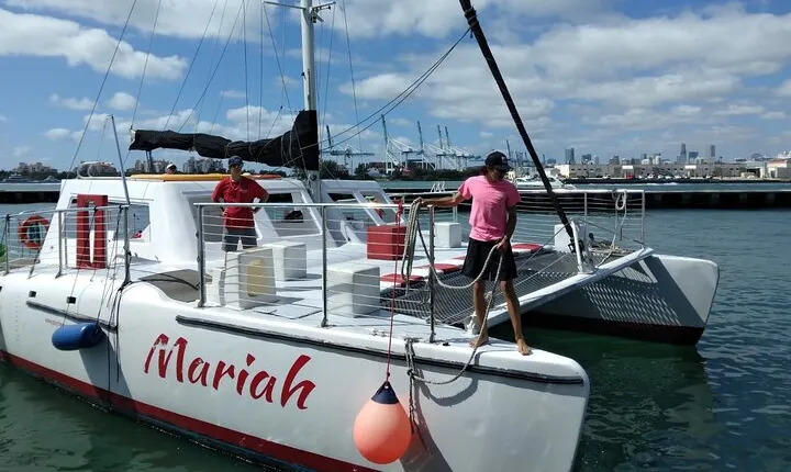 Private 3 Hour Miami Sailing Tour on a 60FT Mariah Catamaran
