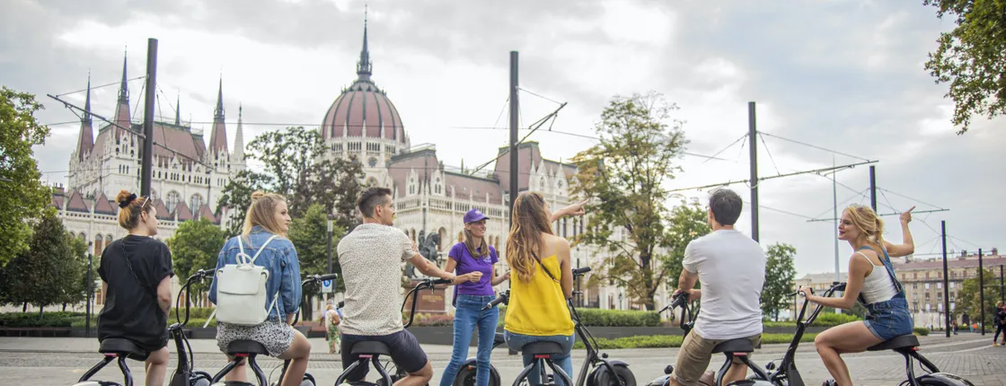 Guided E-scooter Parliament tour in Budapest