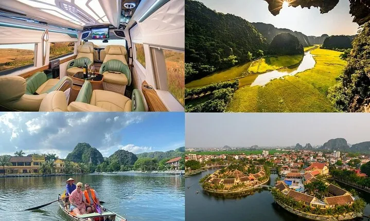 Luxury Tam Coc or Trang An-Mua Cave -Bich Dong Max 6 -8 pax/group