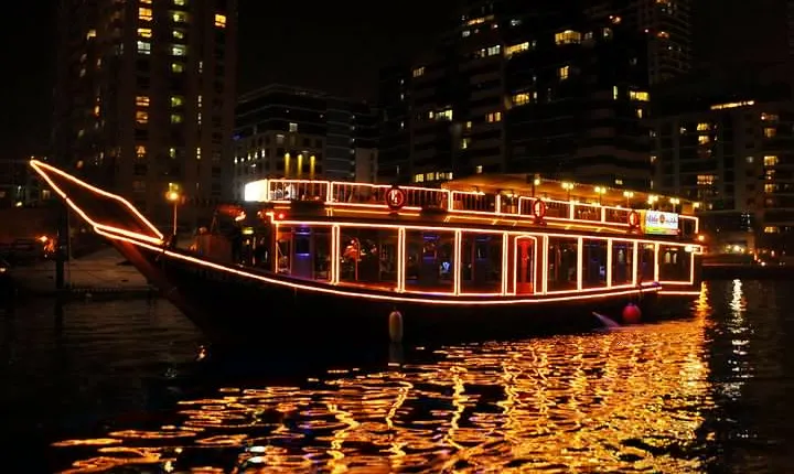 Dubai Marina Dhow Dinner Cruise with Transfers