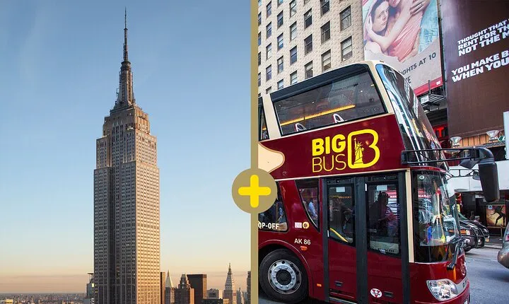 New York: Empire State & 48-hour Hop-on Hop-off Tour (Save 25%)