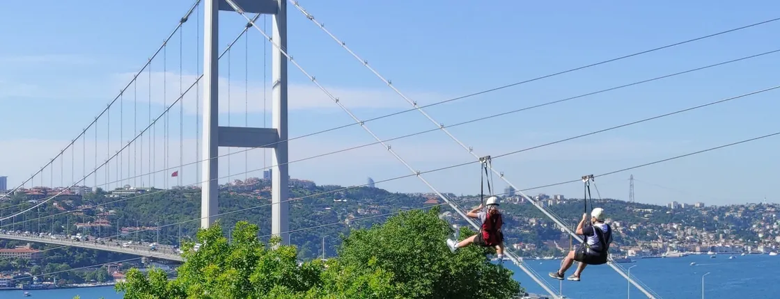Zipline Admission in Istanbul with View Over Bosphorus