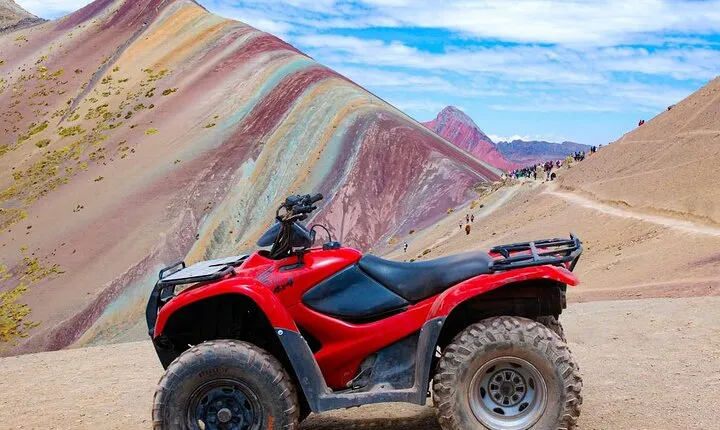 Rainbow Mountain in Aventura ATV, only 7 minutes walk