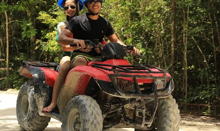 Jungle Adventure! ATV's (shared), Ziplining and Cenote Cancun & Playa Del Carmen