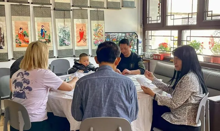 Hutong Calligraphy Crafts and Dumpling Making in a Local Home