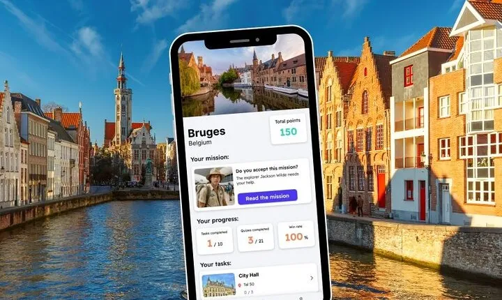 Bruges Exploration Private Game and City Tour on your Phone
