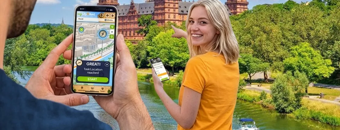 Self-guided digital scavenger hunt in Aschaffenburg