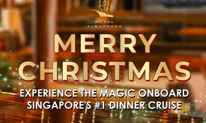 Singapore: Christmas Sunset Dinner Cruise with 5 Course XMAS Menu