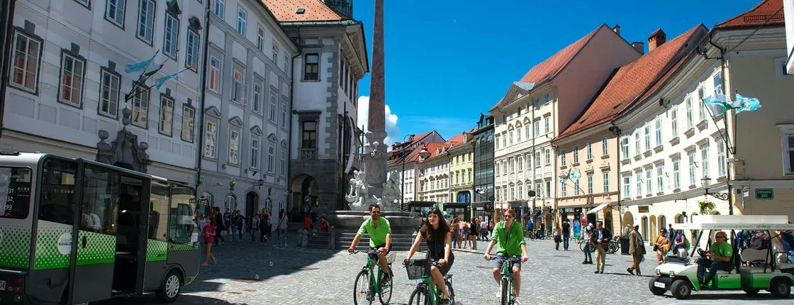 Exploring Ljubljana by bike