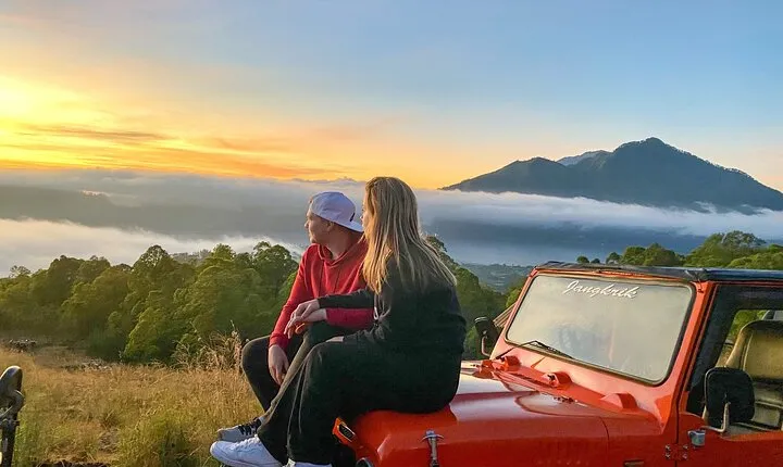 Mount Batur Jeep Sunrise, Hot Spring, Tukad Cepung Waterfall