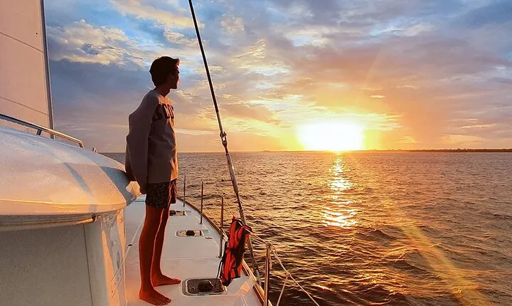 Cozumel Sunset Private Catamaran Adventure