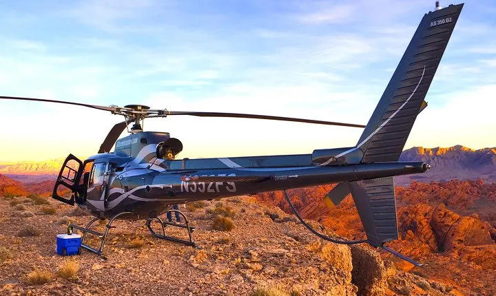 Grand Canyon Helicopter Flight with Sunset Valley of Fire Landing