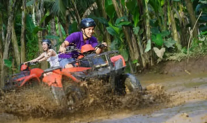 Bali ATV Quad Bike with Monkey Forest and Tegenungan Waterfall