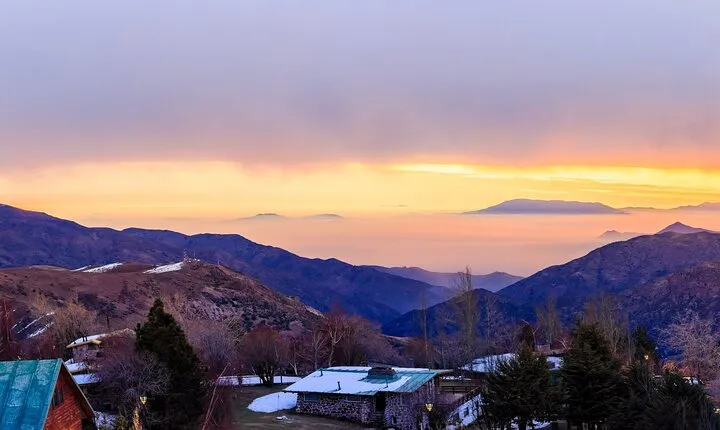 Sunset in the Andes Mountains