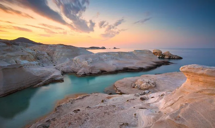Shared Sunset Cruise from Milos via Kleftiko