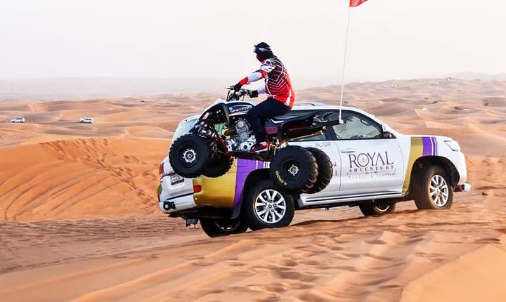 Desert Safari W/BBQ Dinner, Quad Bike, Camel Ride, & Sandboarding