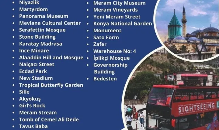 Konya City Sightseeing Tour with Double-Decker