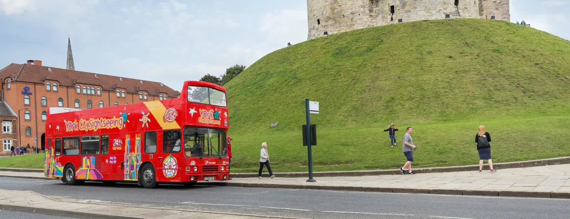 City Sightseeing hop-on hop-off bus tour of York