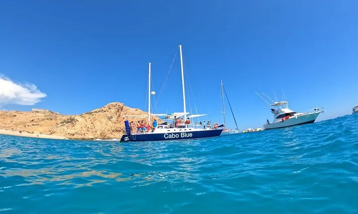 Cabo Blue Snorkeling Cruise, Open Bar and Lunch in Cabo San Lucas