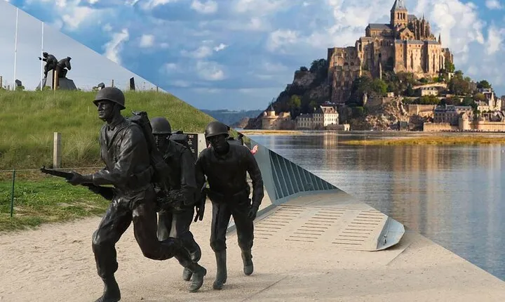 Normandy D-Day Tour with Mont Saint-Michel Day Trip from Paris
