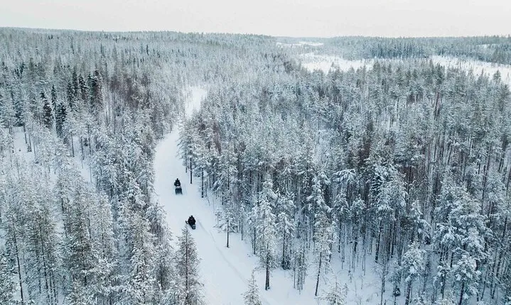 Experience a 3-hours long Snowmobile Safari in Lapland