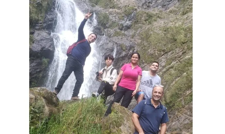 Excursion to La Plata waterfall in Ibagué (490 meters the highest in Tolima)