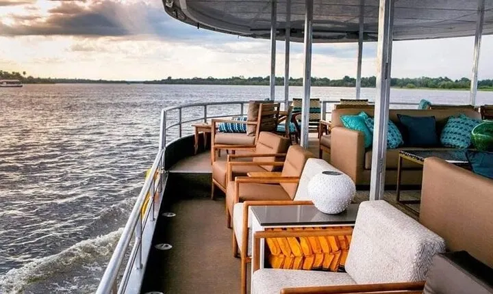 Lunch Cruise on the Zambezi River above the Victoria Falls