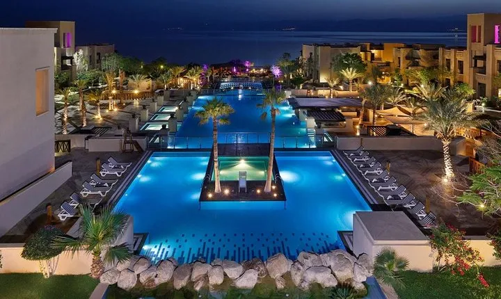 Day use with Lunch at a Dead Sea Resort Private transportation