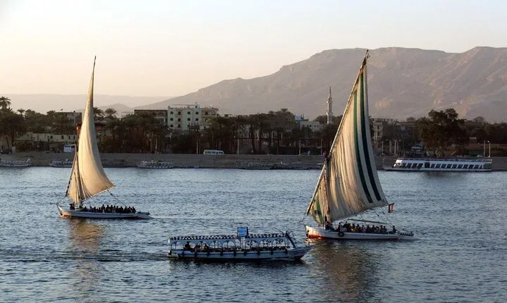 Riding a felucca at Sunset and wandering the streets of Luxor