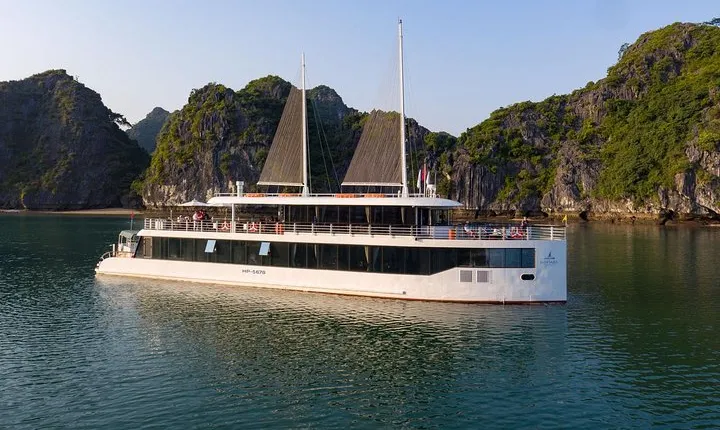 Aclass Jade Sails Cruise 1 Day Trip Halong to Lan Ha Bay