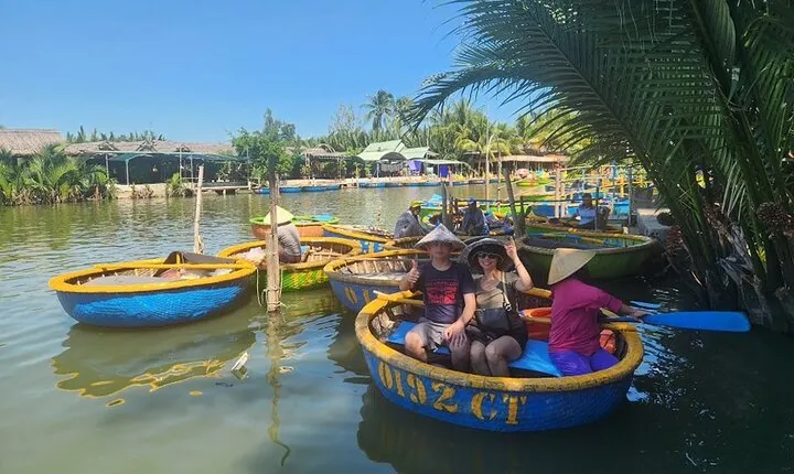 My Son Sanctuary Private Tour & Bay Mau Coconut Jungle to Ride Basket Boat
