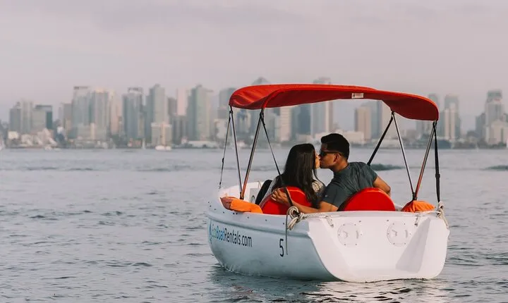 Pedal Boat rental in hidden part of San Diego Bay! Family fun