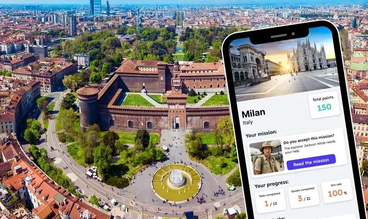 Milan Exploration Game and City Tour on your Phone