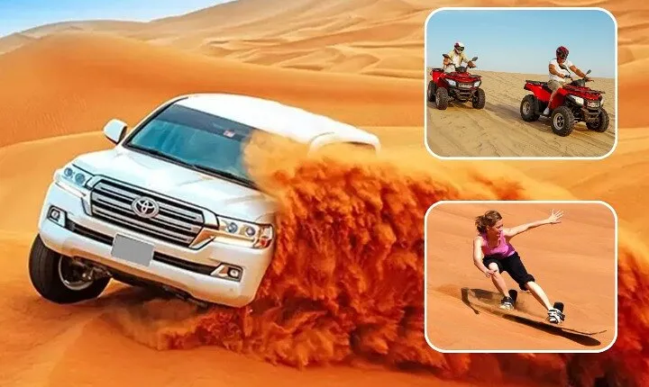 4 Hour Morning Desert Safari with Camel Ride & Sand Boarding