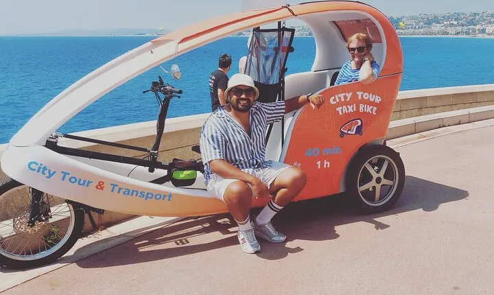 Private and Guided Velotaxi Tour in Nice 2h30