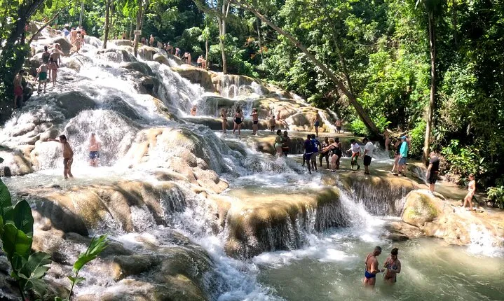 Exclusive Dunns River Falls And Blue Hole Excursion + Shopping