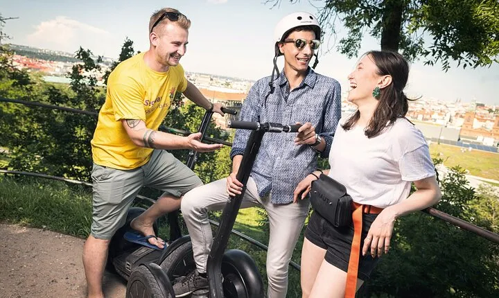 1.5h Small Group Segway Tour & Free Taxi Transfer ️with PragueWay