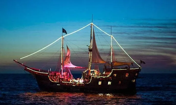 Pirate Ship at Night