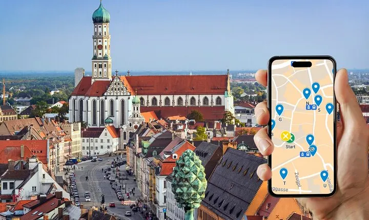 Self-guided scavenger hunt and city game in Augsburg