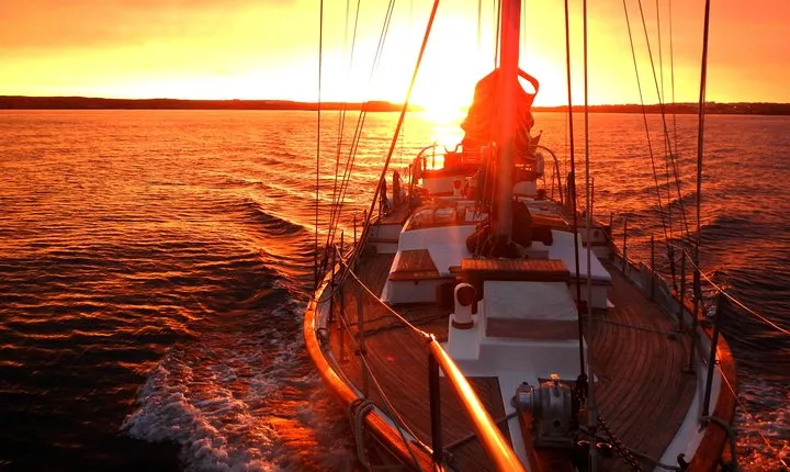 Lisbon - Daylight or Sunset on a Vintage Sailboat